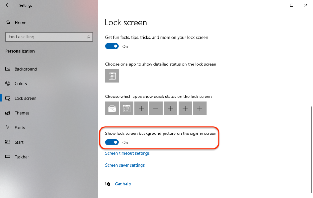 Windows 10 Lock Screen Settings - Change Windows 10 Login Screen Background