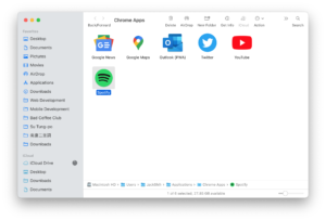 Chrome Apps Folder on Mac