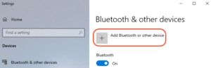 Windows 10 - Add Bluetooth or other device
